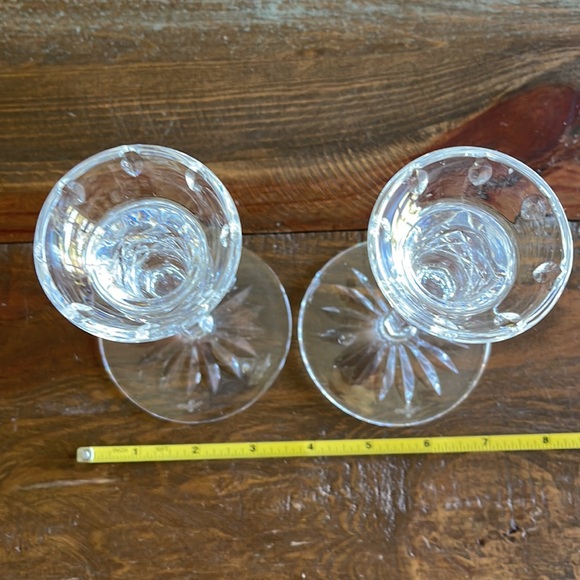 Waterford candlesticks - Picture 3 of 7